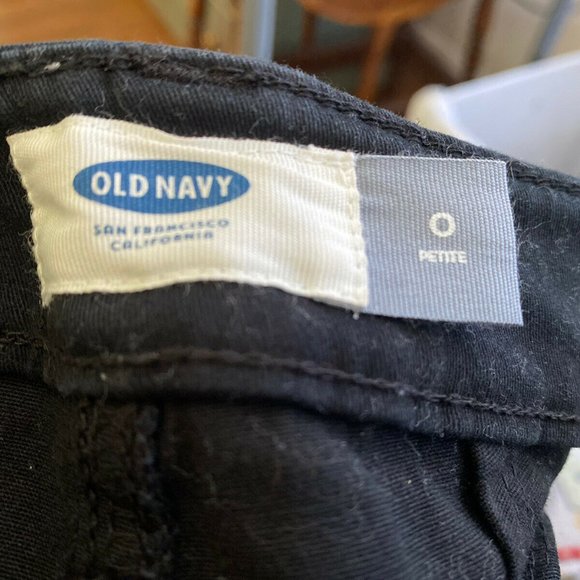 Old Navy Rockstar Skinny Jeans SZ 0P Women Black - Picture 6 of 8